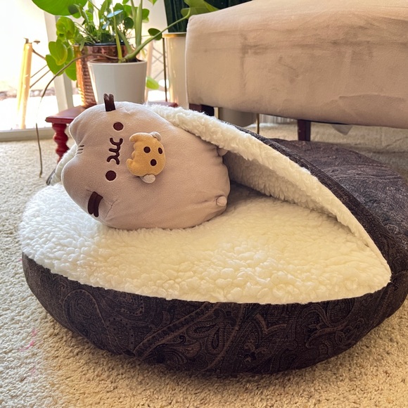Luxury Cozy Cave® Dog Bed in Laurel Mocha size Small